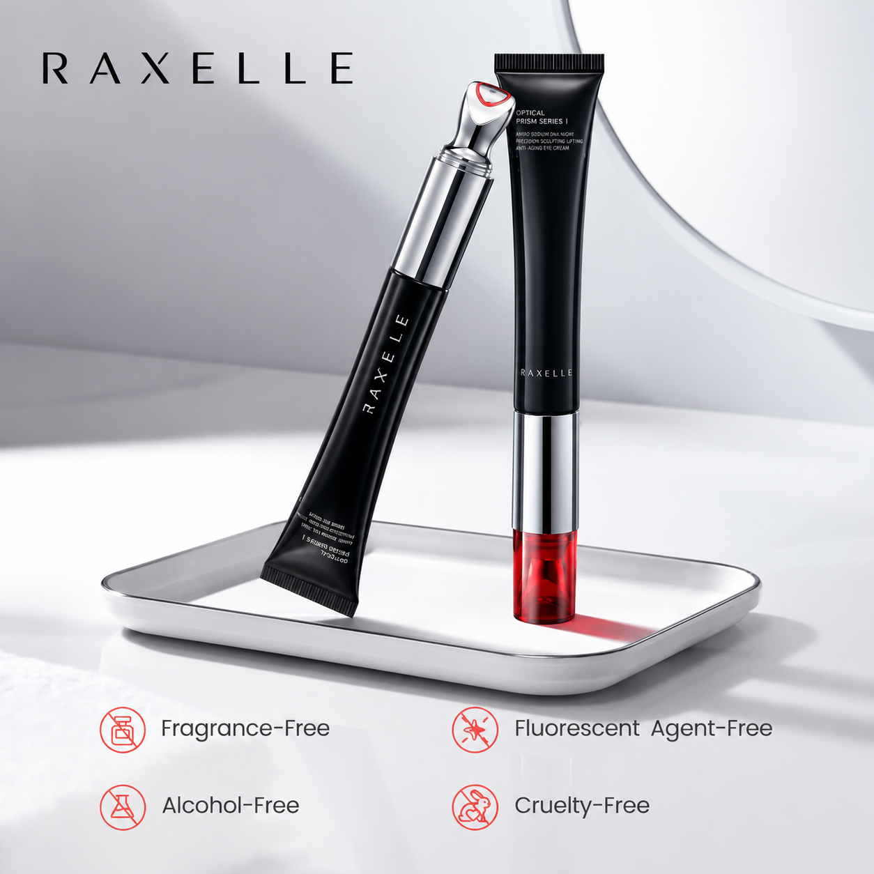RAXELLE EyeGlow Red Light & Microcurrent Eye Cream